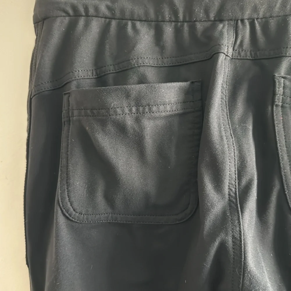 Black stretch cargo pants 10p - Picture 3 of 5
